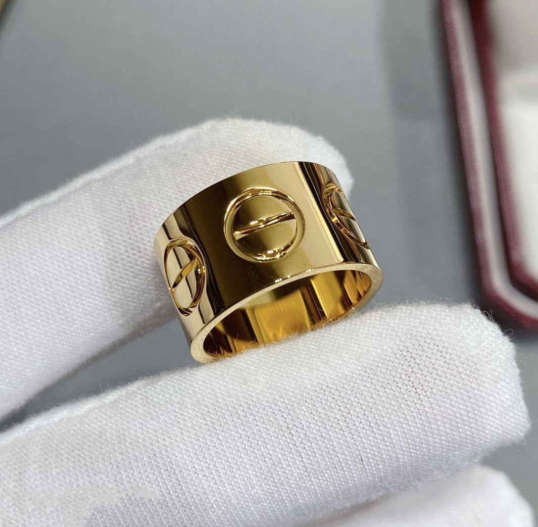 [Regalia Jewelry]LOVE 11MM LARGE RING
