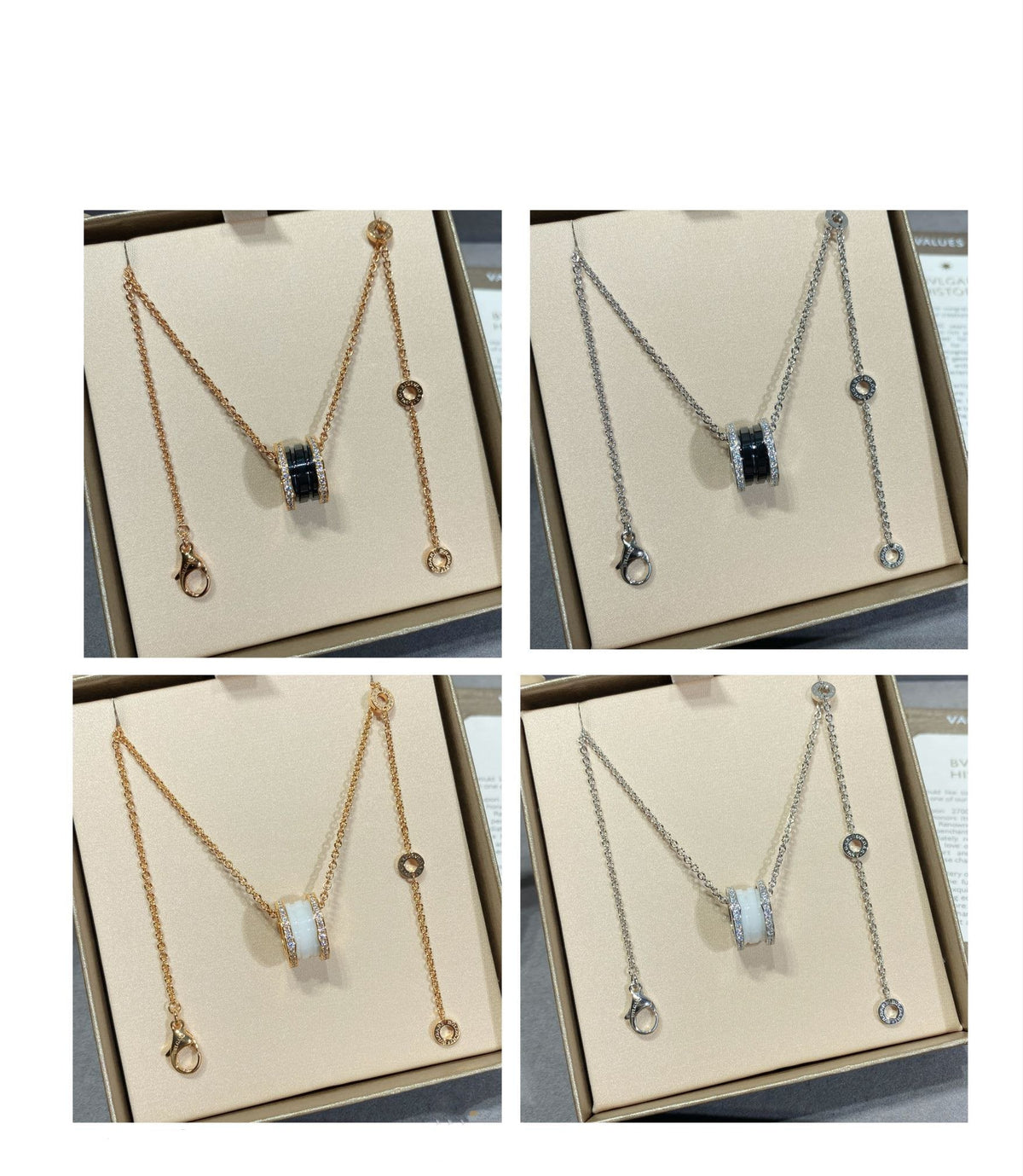 [Regalia Jewelry]ZERO 1 DIAMOND CERAMIC NECKLACE