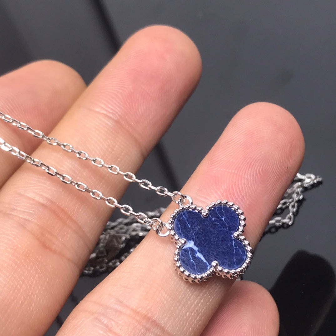 [Regalia Jewelry]CLOVER PIETERSITE SILVER LONG NECKLACE