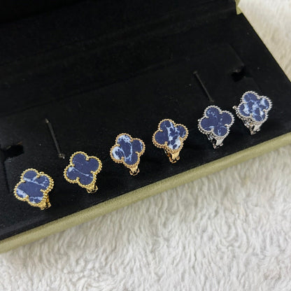 [Regalia Jewelry]CLOVER PIETERSITE MEDIUM STUD EARRINGS