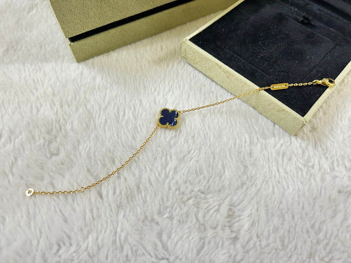 [Regalia Jewelry]CLOVER 1 MOTIF PIETERSITE BRACELET