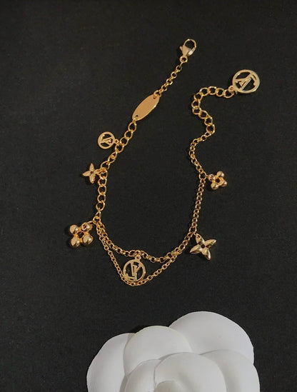 [Regalia Jewelry]BLOOMING PINK GOLD MOP BRACELET
