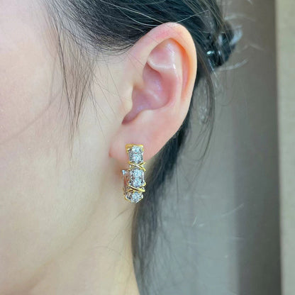 [Regalia Jewels]SCHLUMBERGER GOLD DIAMOND EARRINGS