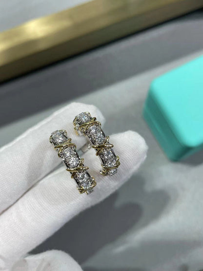 [Regalia Jewels]SCHLUMBERGER GOLD DIAMOND EARRINGS
