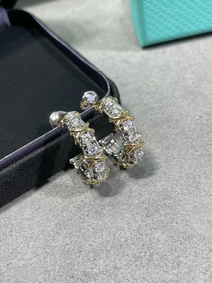 [Regalia Jewels]SCHLUMBERGER GOLD DIAMOND EARRINGS