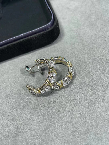 [Regalia Jewels]SCHLUMBERGER GOLD DIAMOND EARRINGS