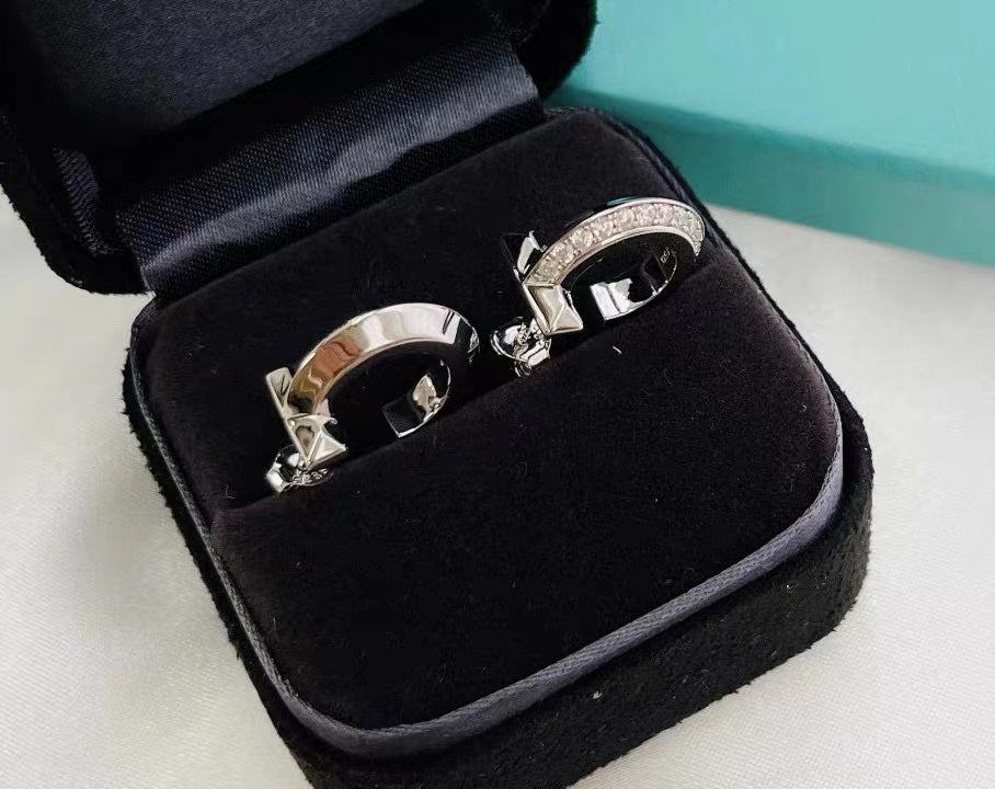 [Regalia Jewels]T1 HOOP DIAMOND EARRINGS