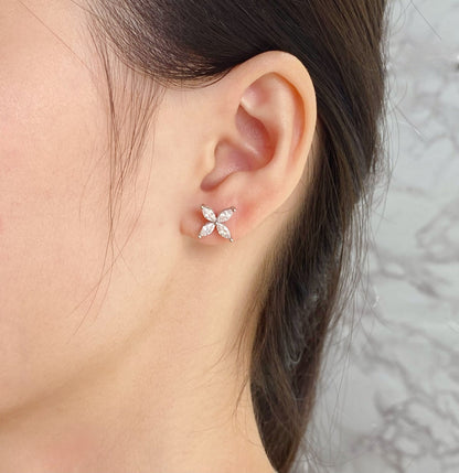 [Regalia Jewels]VICTORIA SILVER DIAMOND STUD MINI EARRINGS