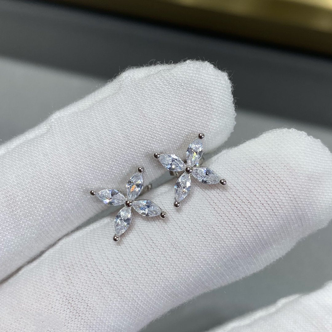 [Regalia Jewels]VICTORIA SILVER DIAMOND STUD MINI EARRINGS