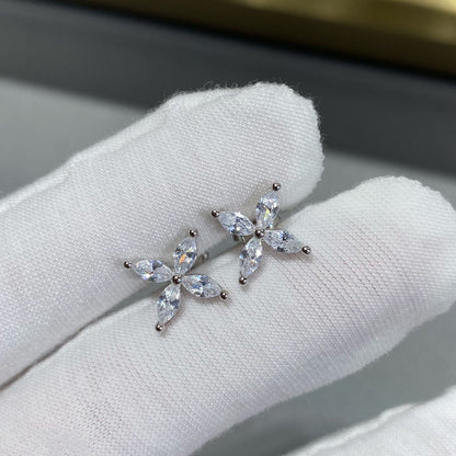 [Regalia Jewels]VICTORIA SILVER DIAMOND STUD MINI EARRINGS