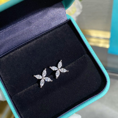 [Regalia Jewels]VICTORIA SILVER DIAMOND STUD MINI EARRINGS