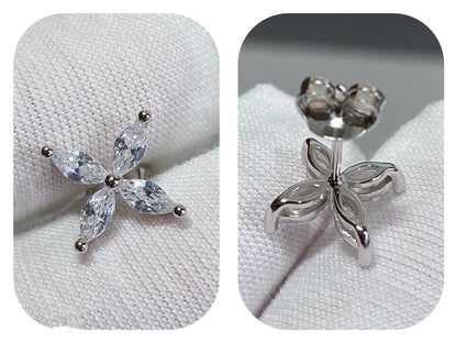 [Regalia Jewels]VICTORIA SILVER DIAMOND STUD MINI EARRINGS