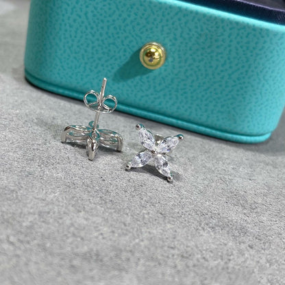 [Regalia Jewels]VICTORIA SILVER DIAMOND STUD MINI EARRINGS