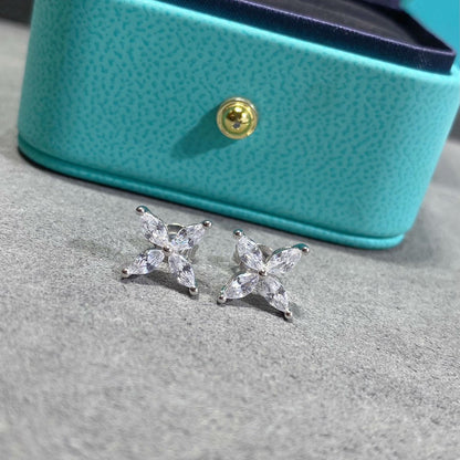 [Regalia Jewels]VICTORIA SILVER DIAMOND STUD MINI EARRINGS