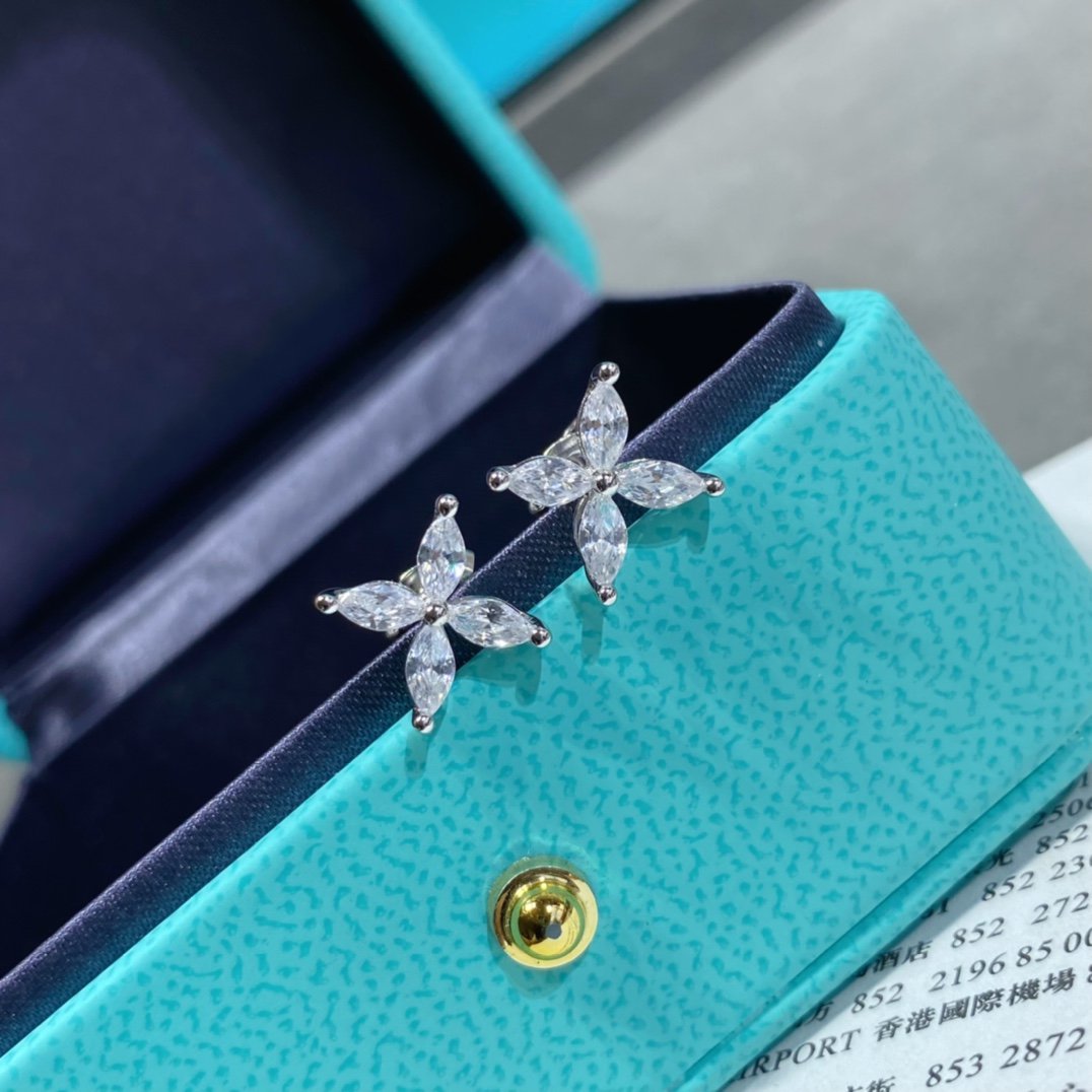 [Regalia Jewels]VICTORIA SILVER DIAMOND STUD MINI EARRINGS