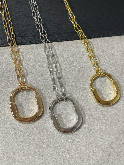 [Regalia Jewels]LOCK MEDIUM PENDANT DIAMOND NECKLACE