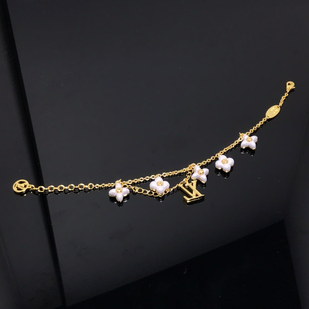 [Regalia Jewelry]LOGO 6 MOTIF STAR AND SUN GOLD BRACELET