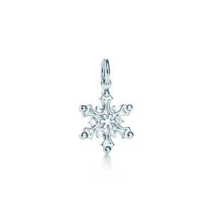 [Regalia Jewels]STERLING SILVER SNOWFLAKE PENDANT NECKLACE