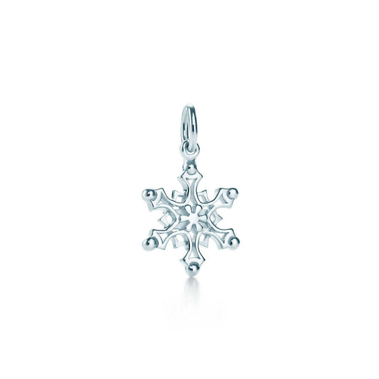 [Regalia Jewels]STERLING SILVER SNOWFLAKE PENDANT NECKLACE