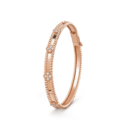 [Regalia Jewelry]CLOVER BRACELET 4MM DIAMONDS