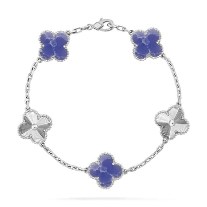 [Regalia Jewelry]CLOVER 5 MOTIF BLUE VEINS BRACELET COLLECTION