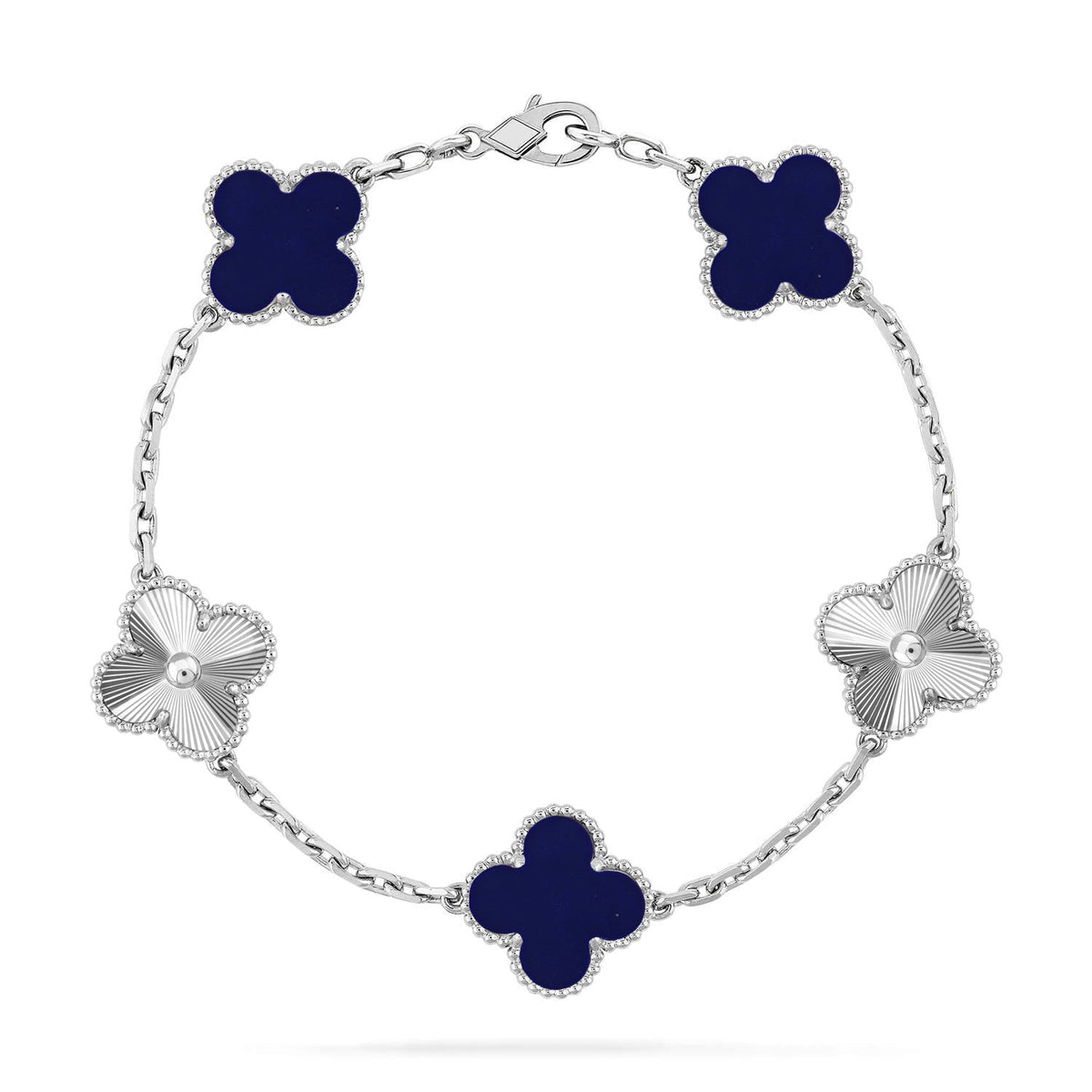 [Regalia Jewelry]CLOVER 5 MOTIF LAPIS LAZULI BRACELET COLLECTION