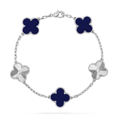 [Regalia Jewelry]CLOVER 5 MOTIF LAPIS LAZULI BRACELET COLLECTION