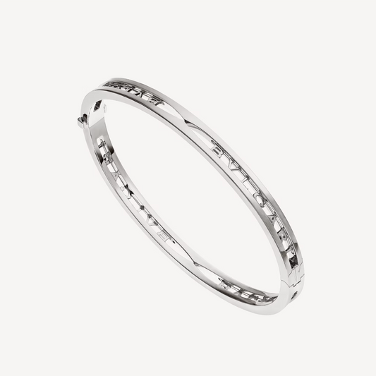 [Regalia Jewelry]ZERO 1 SPIRAL LOGO SILVER BRACELET
