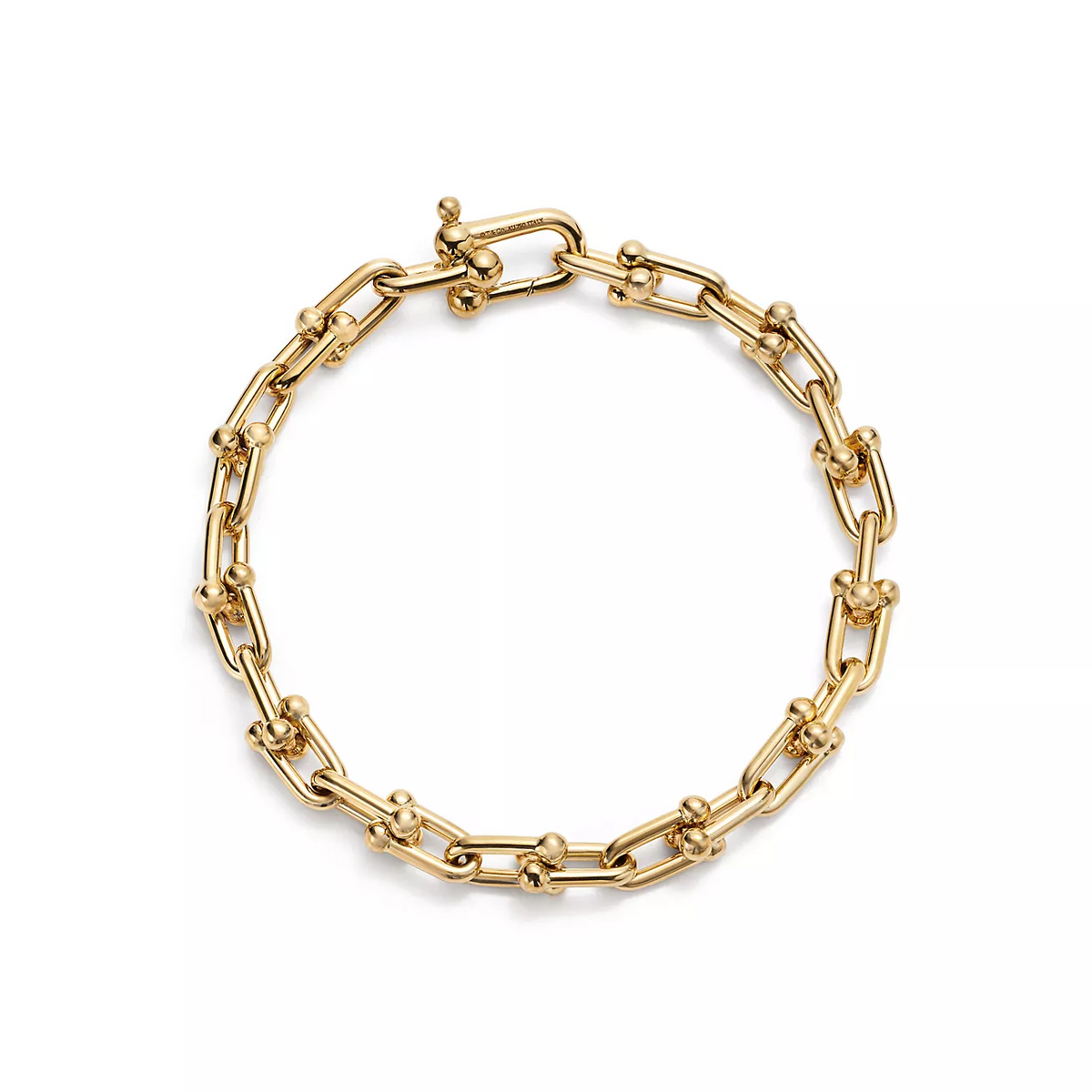 [Regalia Jewels]HARDWEAR SMALL LINK 26 MOTIF GOLD BRACELET