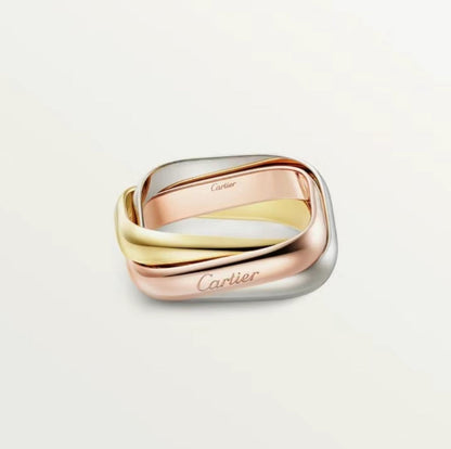[Regalia Jewelry]TRINITY RING GOLD PINK GOLD SILVER