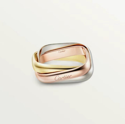 [Regalia Jewelry]TRINITY RING GOLD PINK GOLD SILVER
