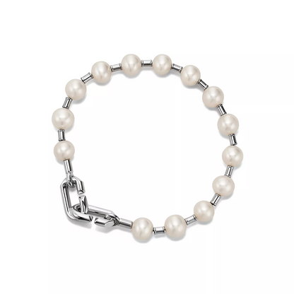 [Regalia Jewels]PEARL 7-8MM SILVER BRACELET