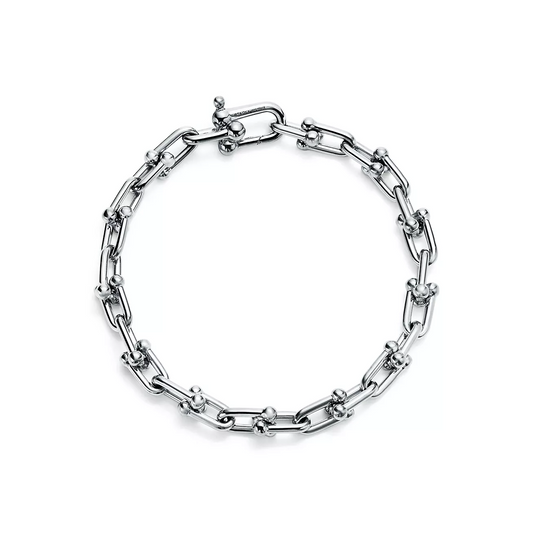 [Regalia Jewels]HARDWEAR SMALL LINK 26 MOTIF SILVER BRACELET