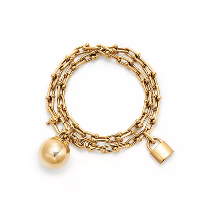 [Regalia Jewels]HARDWEAR SMALL WRAP GOLD BRACELET