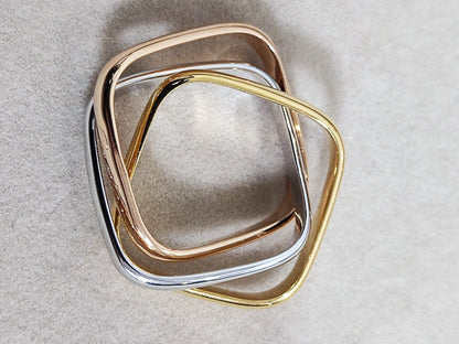 [Regalia Jewelry]TRINITY RING GOLD PINK GOLD SILVER
