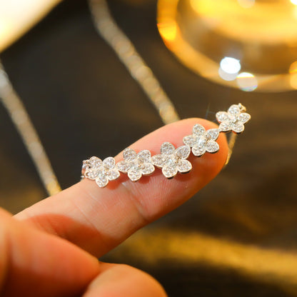 [Regalia Jewels]]wild flower diamond line pendant