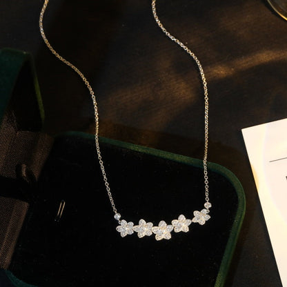 [Regalia Jewels]]wild flower diamond line pendant