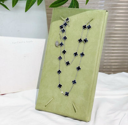 [Regalia Jewelry]CLOVER 20 MOTIFS BIDE STONE NECKLACE