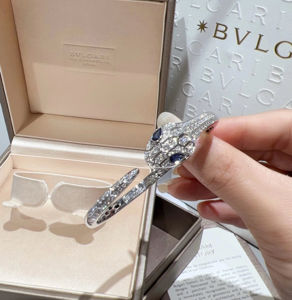 [Regalia Jewelry]HAUTE COUTURE SILVER SERPENTI BRACELET