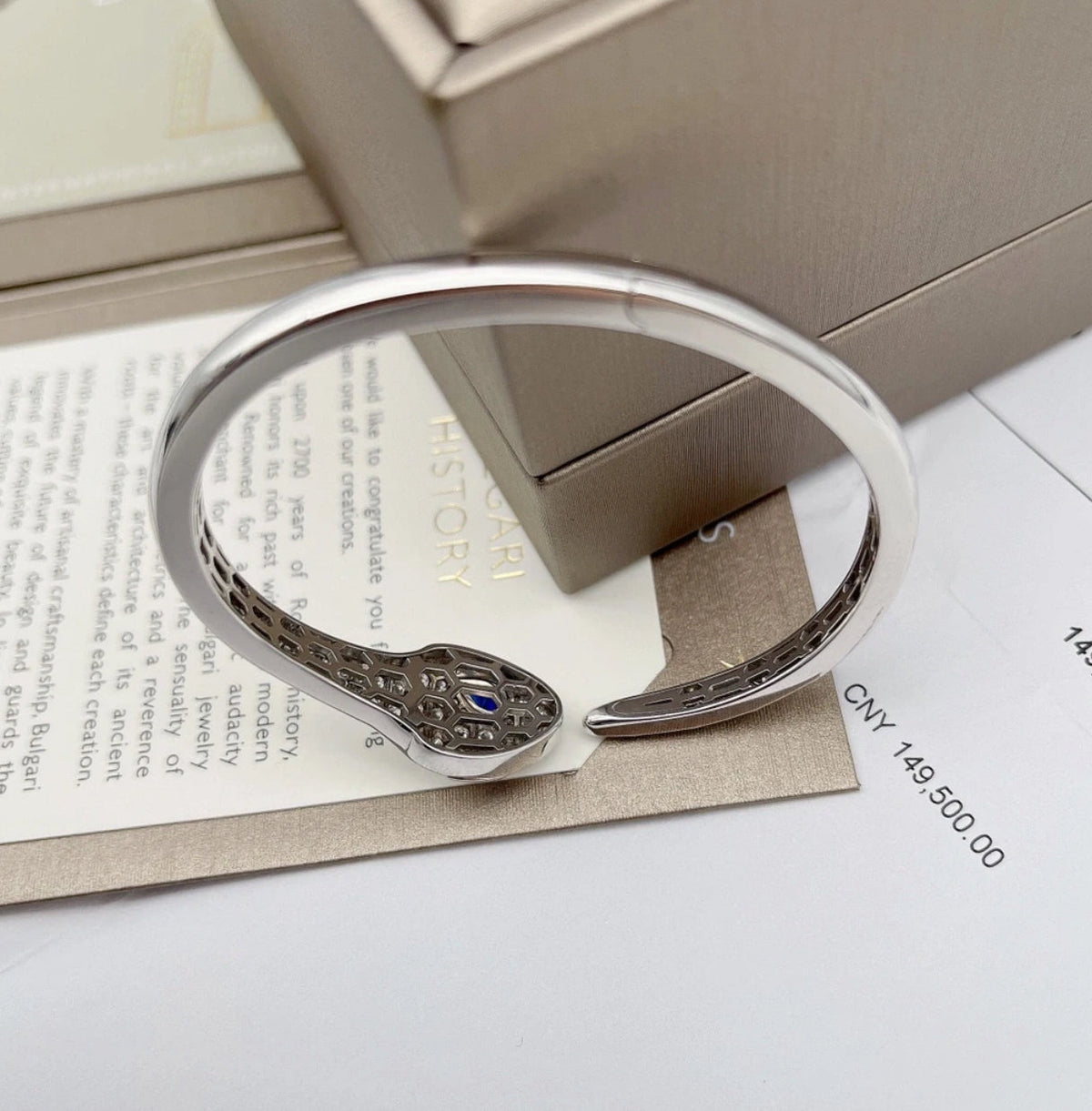 [Regalia Jewelry]HAUTE COUTURE SILVER SERPENTI BRACELET