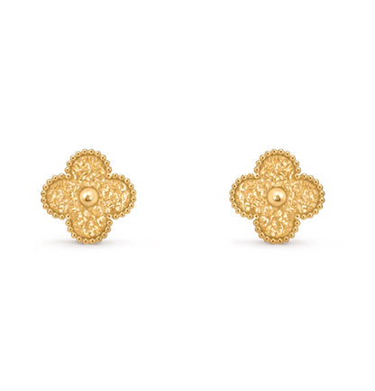 [Regalia Jewelry]CLOVER MEDIUM 1 MOTIFS LAVA EARRINGS