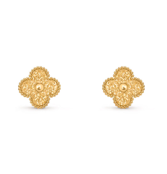 [Regalia Jewelry]CLOVER MEDIUM 1 MOTIFS LAVA EARRINGS