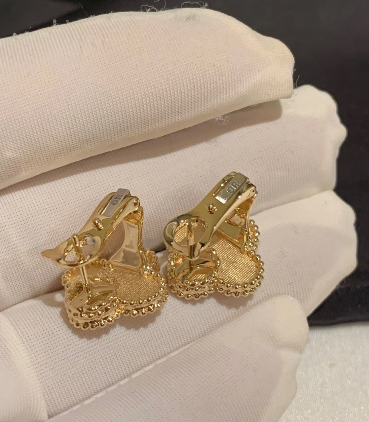 [Regalia Jewelry]CLOVER MEDIUM 1 MOTIFS LAVA EARRINGS