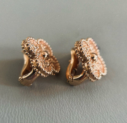 [Regalia Jewelry]CLOVER MEDIUM 1 MOTIFS LAVA EARRINGS