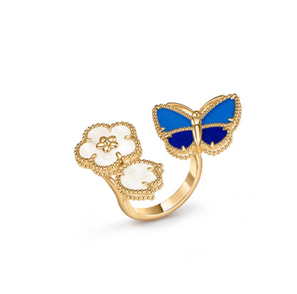 [Regalia Jewelry]LUCKY 3 MOTIF GOLD RING