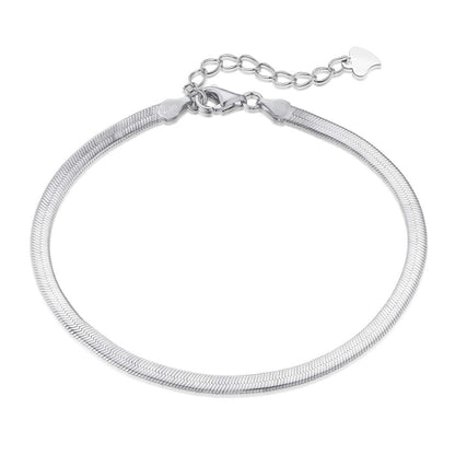 [Regalia Jewelry]Flat Snake Bone Chain Blade Necklace