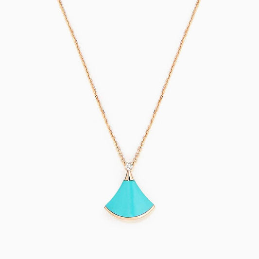 [Regalia Jewelry]DREAM NECKLACE TURQUOISE PINK GOLD