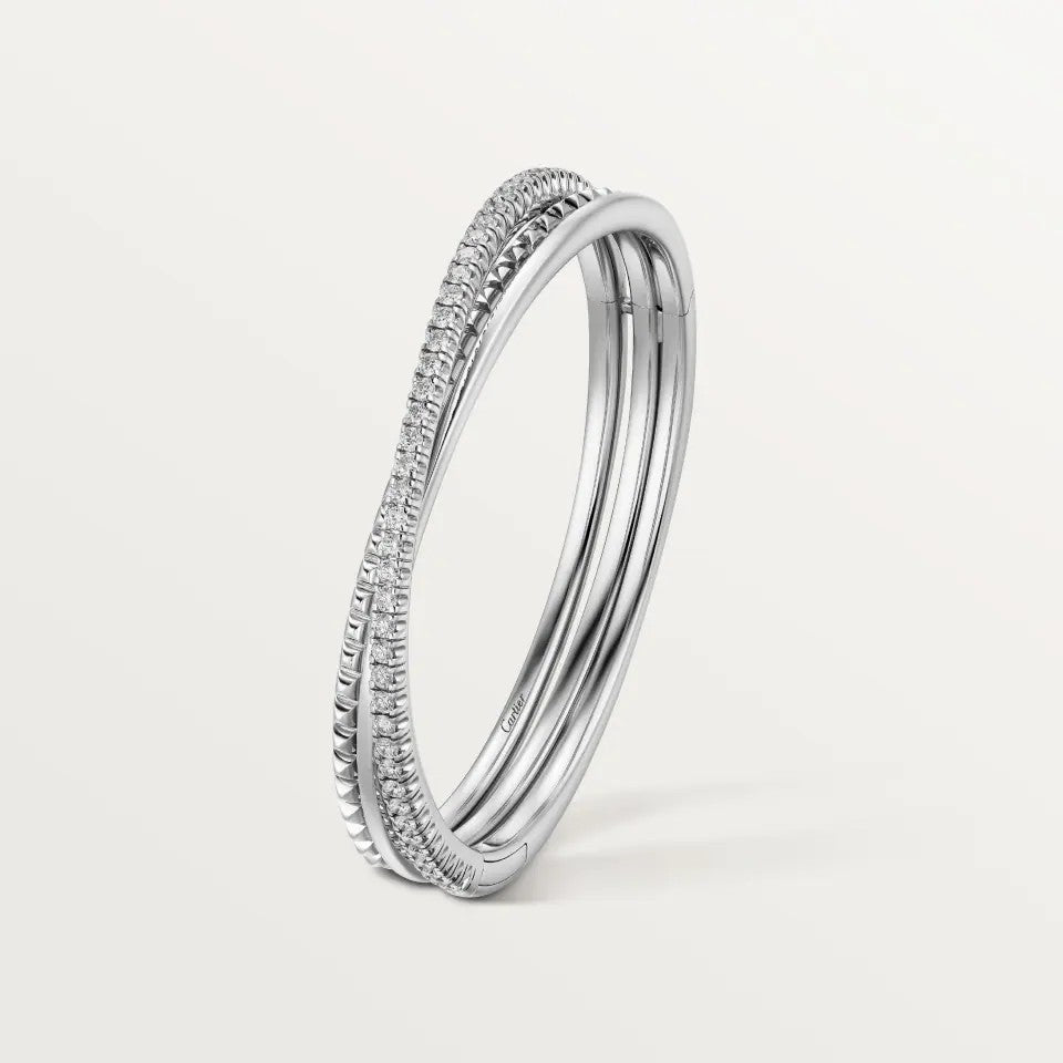 [Regalia Jewelry]ETINCELLE HALF-PAVED DIAMOND BRACELET