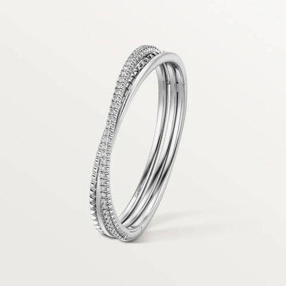 [Regalia Jewelry]ETINCELLE HALF-PAVED DIAMOND BRACELET