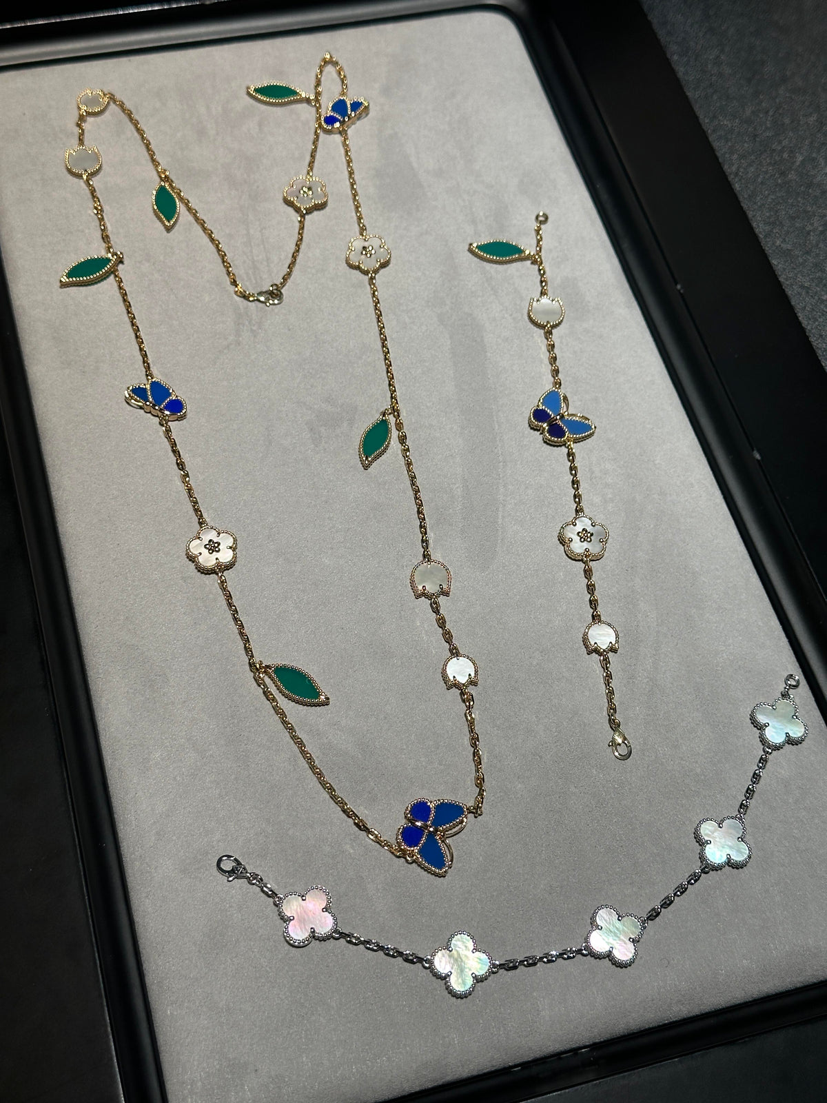 [Regalia Jewelry] 26 NEW CLOVER 15 MOTIFS LUCKY NECKLACE